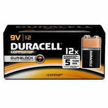 Duracell Coppertop 9V Alkaline Batteries | Long-Lasting Power 12-Pack for Devices