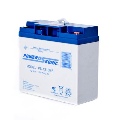 Power Sonic 12V 18AH AGM Sealed Lead Acid (SLA) Battery with C Terminals