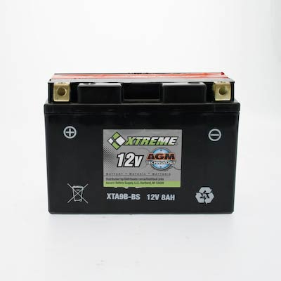 CYLA9B4XTA Xtreme 9B-BS 12V 8Ah 110CCA AGM Powersport Battery
