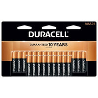 Duracell Coppertop AAA Alkaline Batteries 24-Pack: Reliable 1.5V Household Power