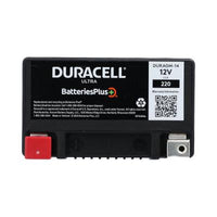 Duracell Ultra 14-BS 12V 220CCA AGM Powersport Battery for Motorcycles ATVs