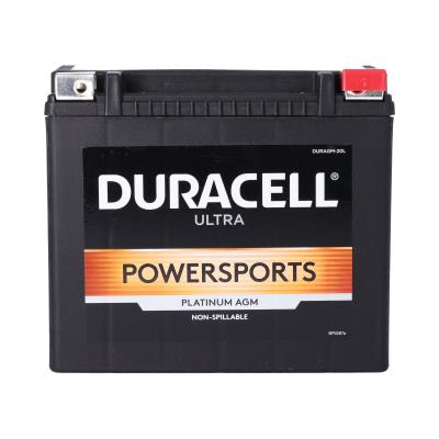 CYL10008 Duracell Ultra 20HL-BS 12V 18Ah 310CCA AGM Powersport Battery