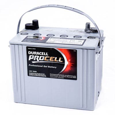 Duracell ProCell 12V 70AH GEL Sealed Lead Acid (SLA) Battery with P Terminals