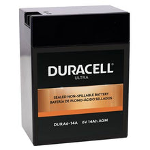 Duracell Ultra 6V 14AH AGM Sealed Lead Acid Battery, Faston Power