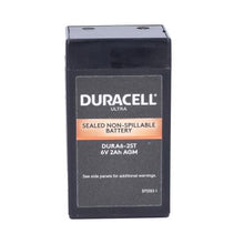 Duracell Ultra 6V 2Ah AGM Sealed Lead Acid Battery, Side Tab Terminals