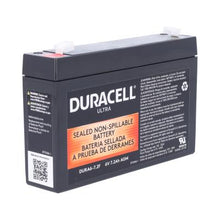 Duracell Ultra 6V 7.2AH AGM Sealed Lead Acid F1 Terminal Battery