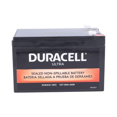 Duracell Ultra 12V 14AH General Purpose AGM Sealed Lead Acid (SLA) Battery with F2 Terminals - EACH