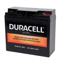 Duracell Ultra 12V 18AH AGM Sealed Lead Acid Battery F2 Terminals
