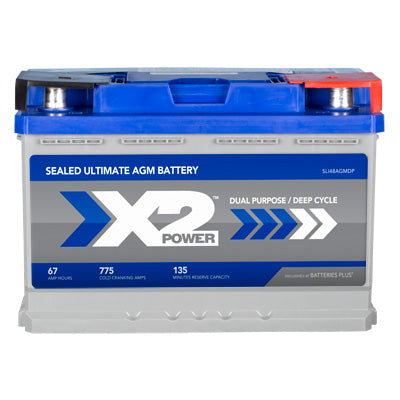 X2Power Car Battery | Group 48 | 760CCA | Premium AGM