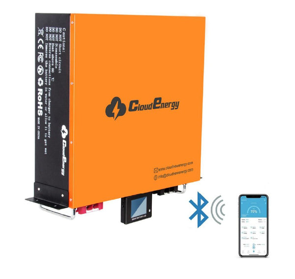 Cloudenergy CL48-100 48V 100Ah LiFePO4 Wall &amp; Rack Mounted Lithium Battery
