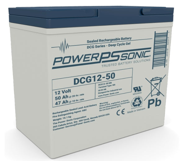 Power Sonic DCG12-50 M6 12V 50Ah Battery