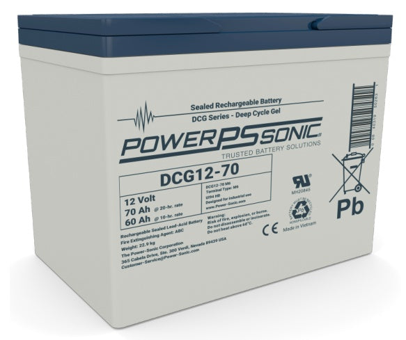 Power Sonic DCG12-70 M6 12V 70Ah Battery