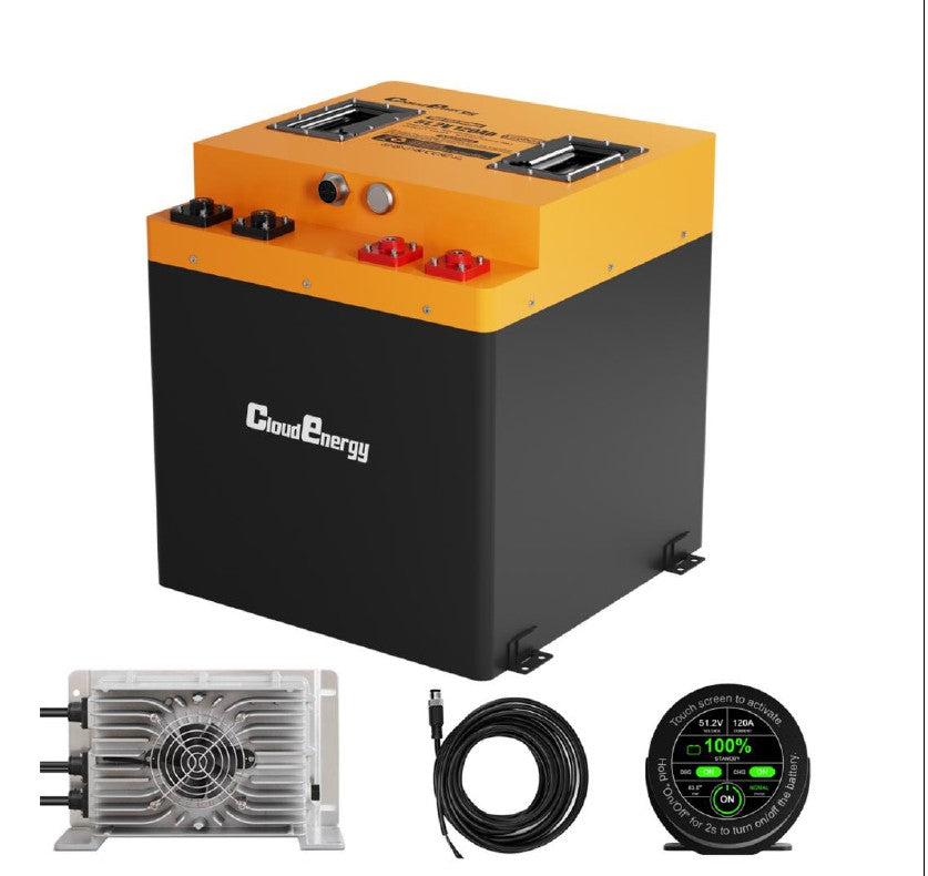 Cloudenergy GFS48-120S 51.2V 120Ah LiFePO4 Deep Cycle Lithium Battery