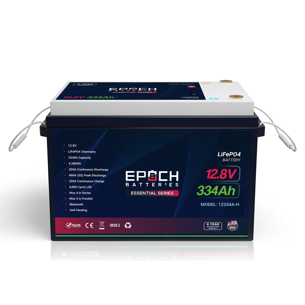 Epoch 12V 334Ah Essential Series LiFePO4 Battery 4.28kWh