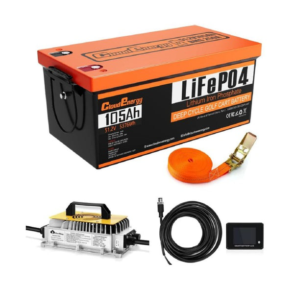 Cloudenergy N48-105 51.2V 105Ah LiFePO4 Deep Cycle Lithium Battery