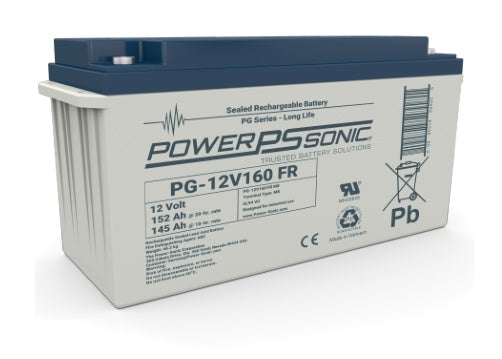 Power Sonic PG-12V160 M8 FR 12V 152.2Ah Flame Retardant ABS Battery