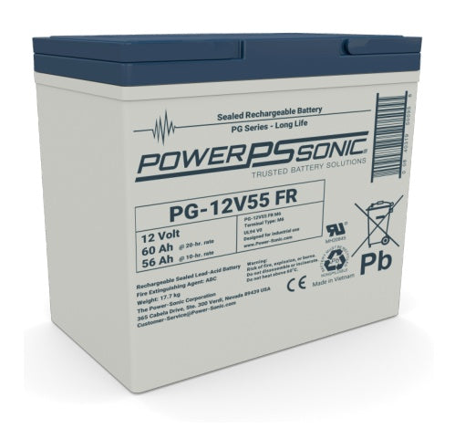 Power Sonic PG-12V55 M6 12V 60Ah Battery