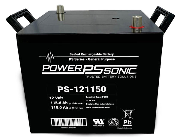 Power-Sonic PS-121150 12V 115Ah Rechargeable Sealed Lead Acid Battery