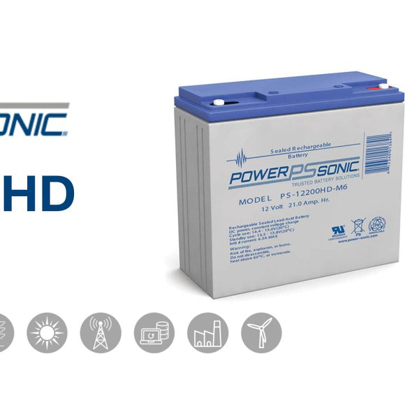 Power Sonic PSH-655 F1 FR 6V 5.5Ah Battery