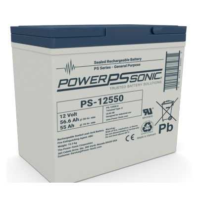 Power Sonic PS-12550 M6 12V 55Ah Battery