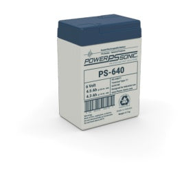 Power Sonic PS-640 F1 6V 4.5Ah Battery