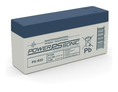 Power Sonic PS-682 F1 6V 8.48Ah Battery