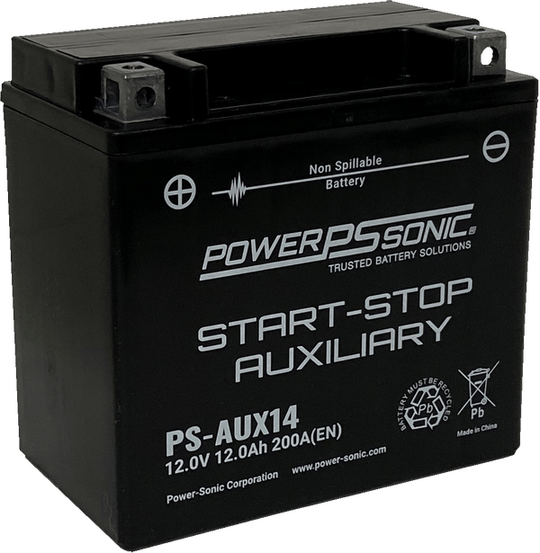 Power-Sonic PS-AUX14 High Performance AGM Auxiliary Start-Stop Battery