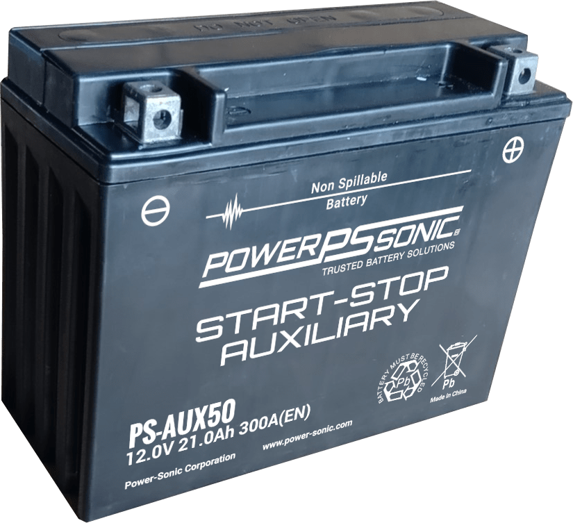 Power Sonic PS-AUX50 High Performance Start Stop Auxiliary AGM Battery