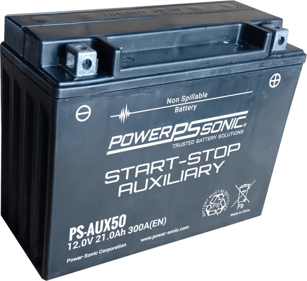 Power Sonic PS-AUX50 High Performance Start Stop Auxiliary AGM Battery