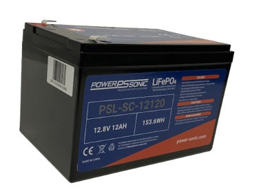 Power Sonic PSL-SC-12120 F2 12.8V 12Ah LiFePO4 Battery