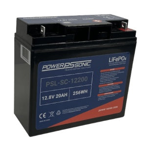 Power Sonic PSL-SC-12200 M6 12.8V 20Ah LiFePO4 Battery