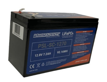 Power Sonic PSL-SC-1270 F2 12.8V 7Ah LiFePO4 Battery