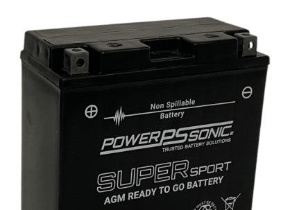 Power Sonic PT14B-4 12V 12Ah Factory Activated AGM Powersport Battery