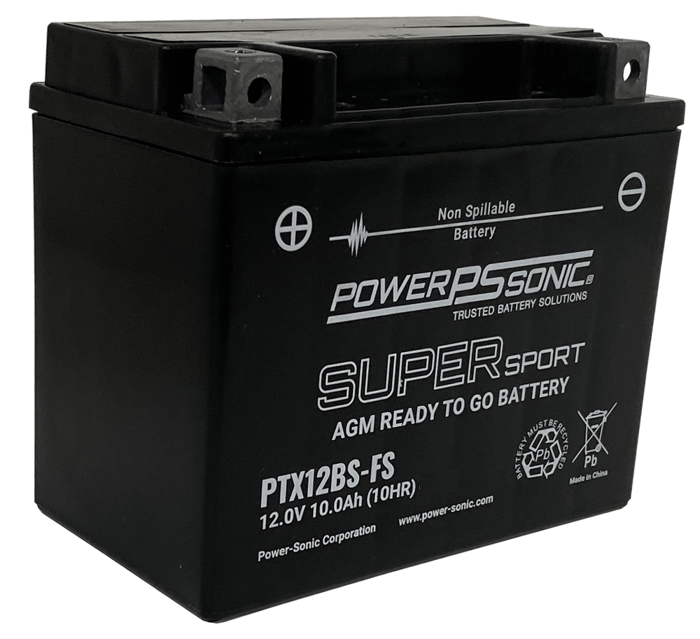 Power-Sonic PTX12 AGM Maintenance Free Factory Activated Powersport Battery
