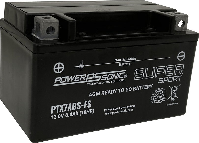 Power-Sonic PTX7A Super Sport AGM Maintenance Free Powersport Battery