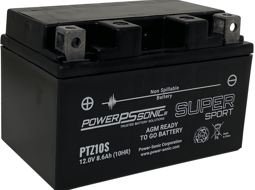 Power Sonic PTZ10S Super Sport AGM Maintenance Free Powersport Battery