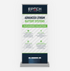 Epoch Batteries RV Camper Collection Deluxe Indoor Retractable Banner 33x81in