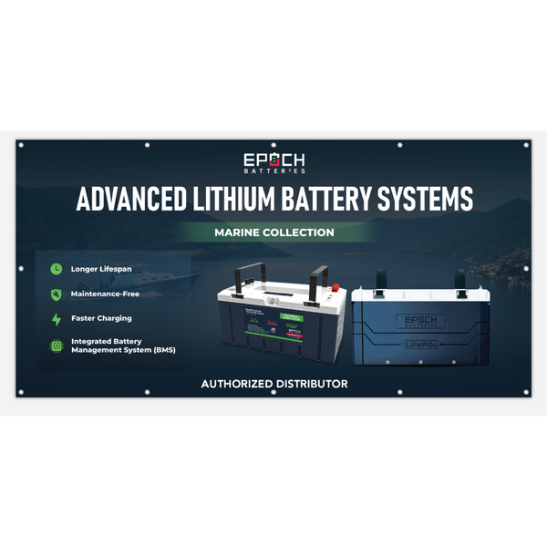 Epoch Batteries Marine Collection Indoor/Outdoor Vinyl Banner 4' x 8'
