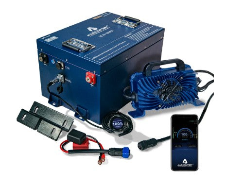 Allied Commercial 36V Lithium LiFePO4 Battery for Golf Carts - 36V 105AH