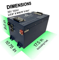Allied Commercial 36V Lithium LiFePO4 Battery for Golf Carts - 36V 105AH