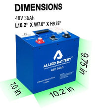 Allied 48V 36AH LiFePO4 Lithium Golf Cart Batteries