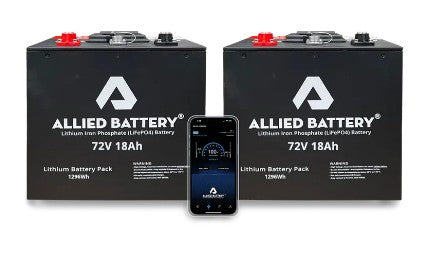 Allied 72V 18AH LiFePO4 Lithium Golf Cart Batteries