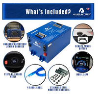 Allied RS Commercial 48V Lithium LiFePO4 Battery Package 105AH - Golf and UTV