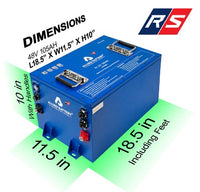 Allied RS Commercial 48V Lithium LiFePO4 Battery Package 105AH - Golf and UTV