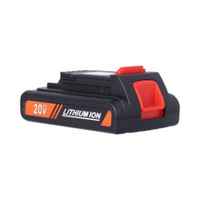 Front view of BLACK+DECKER LBXR2020 20V 2Ah lithium‑ion battery