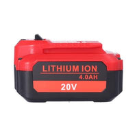 Front view of CRAFTSMAN V20 CMCB204 20V 4Ah lithium‑ion battery