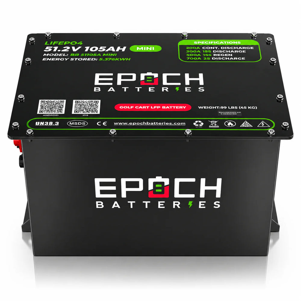 48V 105Ah Mini Lithium LiFePO4 Golf Cart Battery Kit