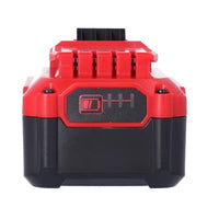 Back view showing width and height of DEWALT FLEXVOLT DCB609 battery