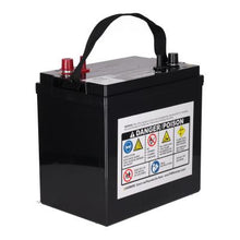 Duracell Ultra 205Ah 6V AGM GC2 Battery label with specifications side view 