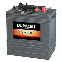 Front view of Duracell Ultra 255AH 6V GC2H Deep Cycle Battery – Vizopower